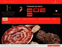 Tablet Screenshot of embutidosguijuelo.com